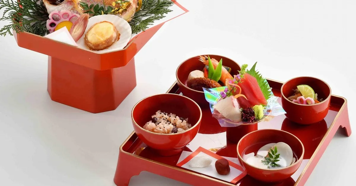 お食い初め祝い膳（男の子） (器・赤)